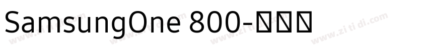 SamsungOne 800字体转换